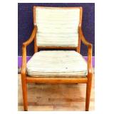 MCM wood frame armchair see photos