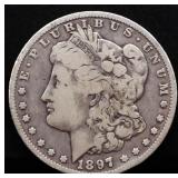 1897O Morgan silver dollar