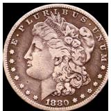 1880S Morgan silver dollar