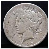 1922S peace dollar