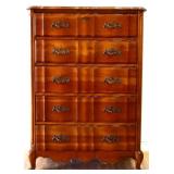 Vintage Bassett French tall chest see photos