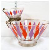 MCM Harlequin chip & dip set
