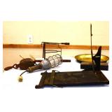 MIxed estate lot, inc vintage pulley