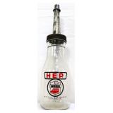 Glass Imperial oil bottle