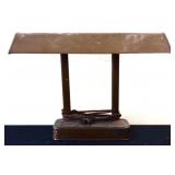 Vintage brown metal desk lamp see pics
