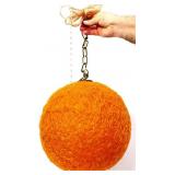 MCM orange spaghetti swag lamp