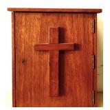 Vintage wood communion box