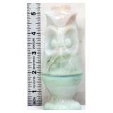 Slag glass 2 piece owl fairy lamp