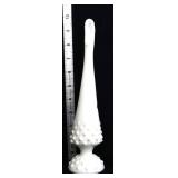 Fenton milk glass hobnail 10in bud vase