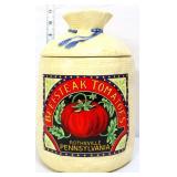 Vntg Hearth & Home beefstake tomato cookie jar