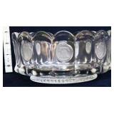 Fostoria 7.5in clear coin glass bowl