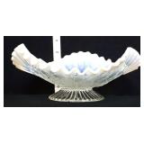 Northwood opalescent leaf & beads bowl