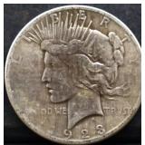 1923S peace dollar