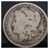 1900O Morgan silver dollar