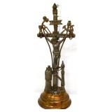 Vntg metal Instruments Of Passion crucifix
