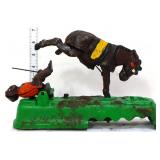 Cast iron kicking horse bank