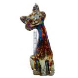 Fenton 12in grape carnival alley cat figure
