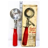 Vintage Peerless ice cream scoop w/ org box