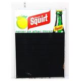 Vntg metal 20x28 Squirt adv menu board