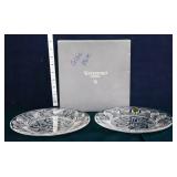 2 Waterford crystal Celctic plates w/ org box