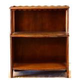Vintage wood 2 shelf bookshelf see pics