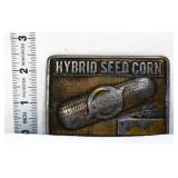 Vntg Hybrid Seed Corn belt buckle