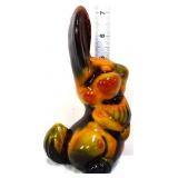Orange/brown slag 7in Thumper rabbit figure