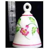Fenton milk glass bell w/ flowers