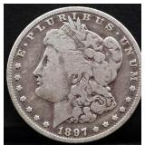 1897O Morgan silver dollar