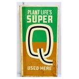 Vntg metal 16x32 Super Q flange sign