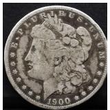 1900O Morgan silver dollar