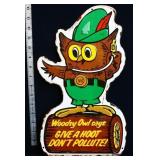Metal Woodsy Owl Don