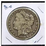 1896O Morgan silver dollar