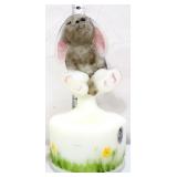 Fenton 7.5in sitting Easter bunny figure