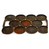 Vntg cast iron muffin pan see photos