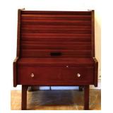 MCM roll front nightstand see photos