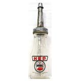 Glass Imperial oil bottle