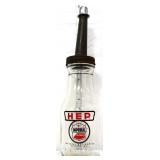 Glass Imperial oil bottle