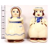 Pair Vntg Shawnee dutch child salt/pepper shakers