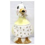 Weiss duck in yellow cookie jar, made in Brazil