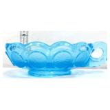 Fostoria aqua blue coin glass nappy