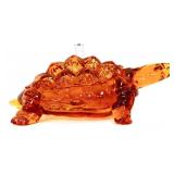Amber figural turtle ring dish see photos