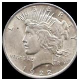 1922 peace dollar