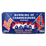 Burning Of Chambersburg Centennial booster plate