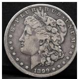 1899O Morgan silver dollar