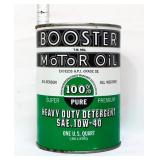 Vntg 1qt composite Booster Motor Oil can