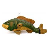 Laying fish figural statue