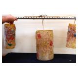 MCM triple spaghetti shade ceiling light