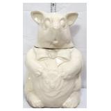 Vntg McCoy white bear cookie jar