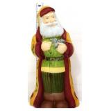 Fenton 9in Country Santa w/ kitten figure